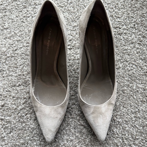 Fabio Rusconi Grey Suede Heels - Picture 5 of 6